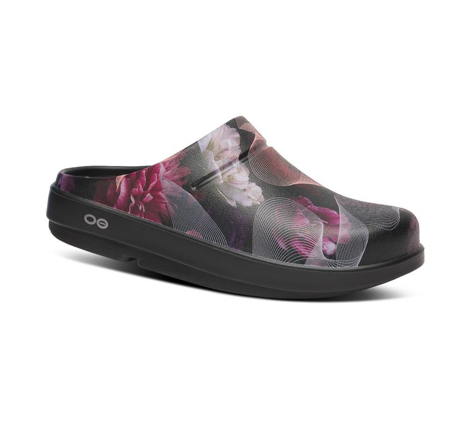 Oofos Oocloog Limited Edition - Women's Clog Black / Pink - Canada ( DYJH-73859 )